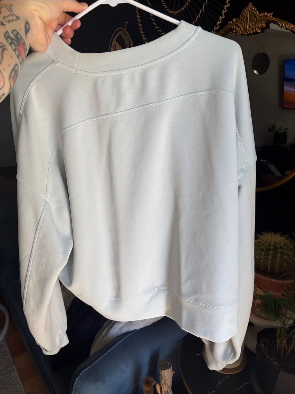 lululemon athletica Light Blue Women's Pullover Sweatshirt